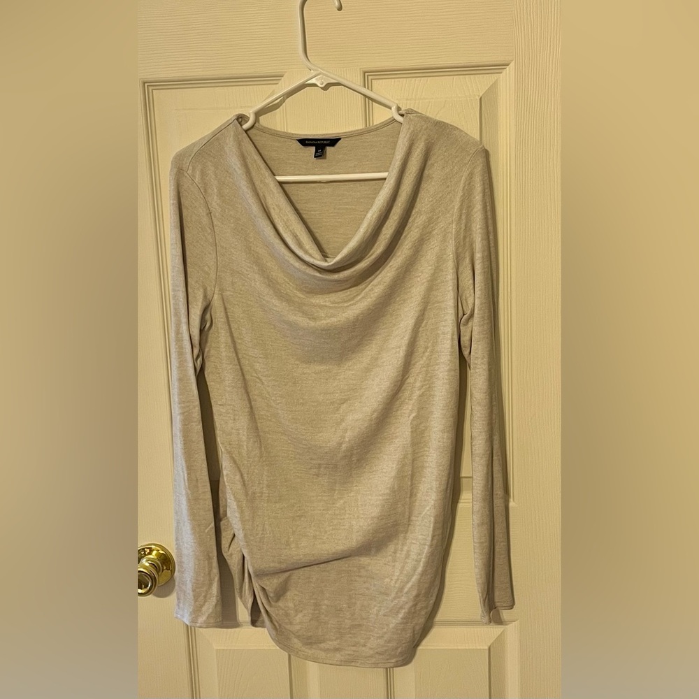 Banana Republic Cream Cowl Neck Sweater